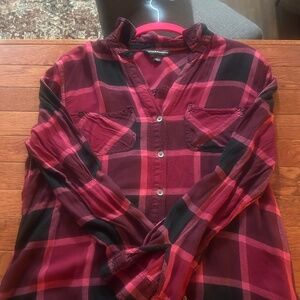 Dark Ruby Rock and Republic womens button down